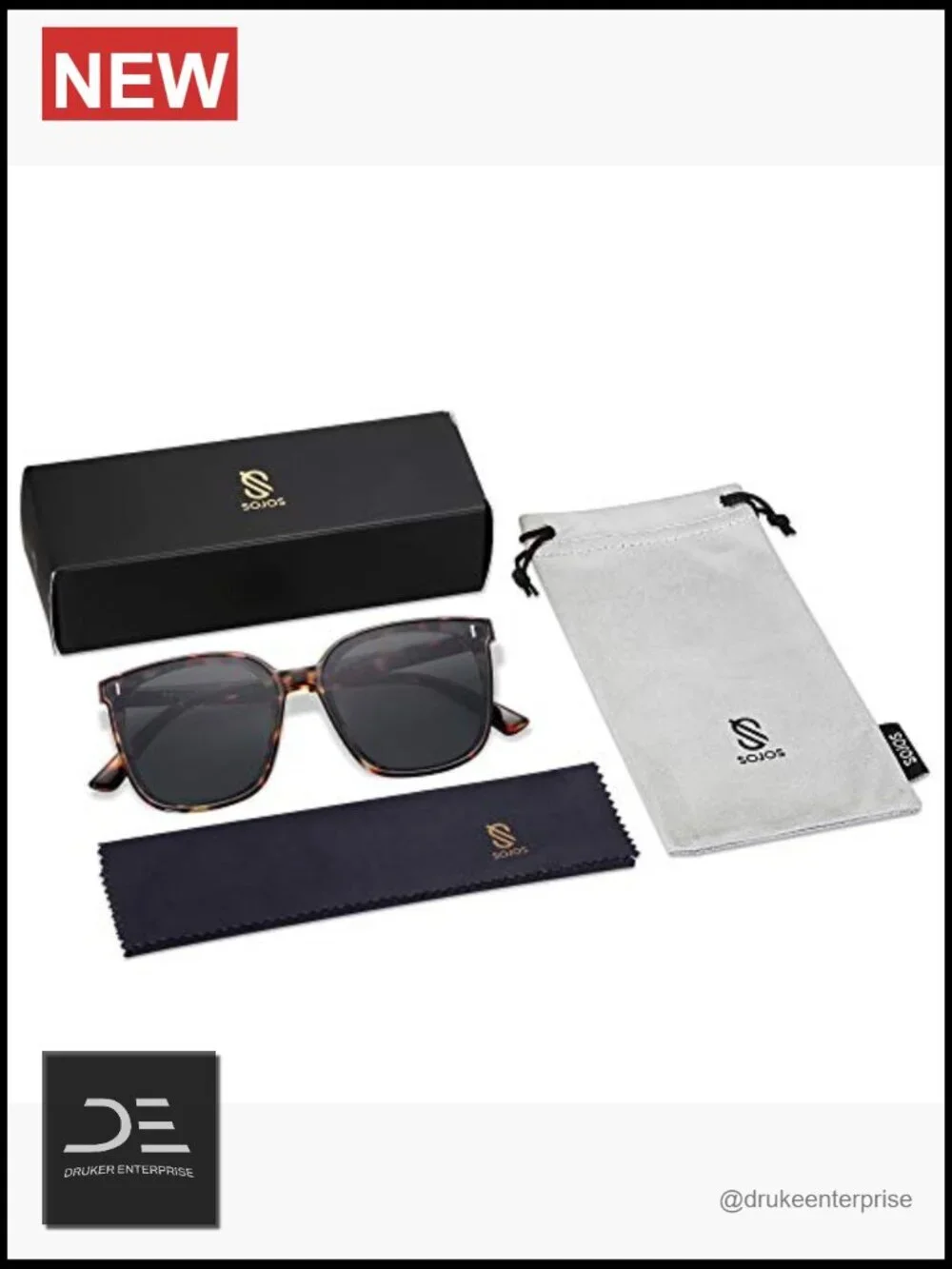 Vintage Style Square Sunglasses with UV400 Protection